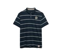 Superdry Vintage Jersey Polo Shirt, Navy Stripe, XL Men's