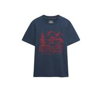 Superdry & Co Camiseta 'Retro Outdoor' navy / rojo vino XL navy / rojo vino