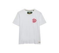 Superdry & Co Camiseta rojo vivo / blanco L rojo vivo / blanco