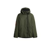 Superdry & Co Chaqueta de entretiempo 'Yachter' verde oscuro / rojo fuego / blanco M verde oscuro / rojo fuego / blanco