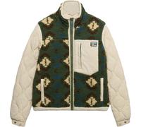 Superdry & Co Fleece Onion Quilt Chaqueta híbrida, Verde/Caqui, Talla 8