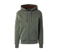 Superdry & Co Sudadera con cremallera verde oscuro M verde oscuro