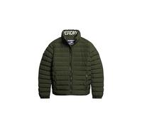 Superdry COAT FUJI PRINT PADDED JACKET Dark Moss Green XL HOMBRE