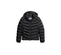 Superdry COAT HOODED FUJI PADDED JACKET Black 10 Mujer