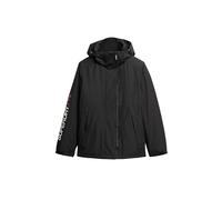 Superdry COAT HOODED YACHTER WINDBREAKER JKT Black/Bold Orange M HOMBRE