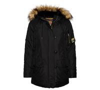 Superdry COAT MILITARY HOODED MA1 PARKA Black 8 Mujer