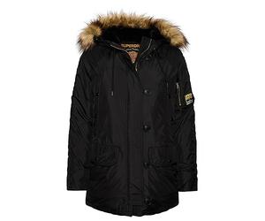 Superdry COAT MILITARY HOODED MA1 PARKA Black 8 Mujer