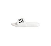 Superdry Code Core Pool Slide, Chanclas Mujer, Optic/Black, Small