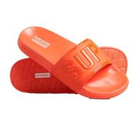 Superdry Code Core Vegan Pool Slide, Chanclas Hombre, Flare Orange, Medium