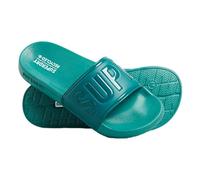 Superdry Code Core Vegan Pool Slide, Chanclas Mujer, Deep Lake Turquoise, Small