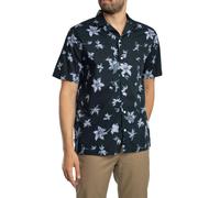 Superdry de los hombres Camisa de manga corta con estampado de cabaña, Azul