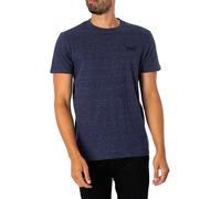 Superdry de los hombres Camiseta bordada con logo vintage, Azul