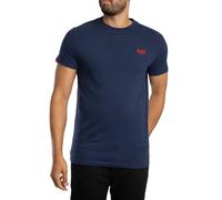 Superdry de los hombres Camiseta Essential con logotipo EMB, Azul