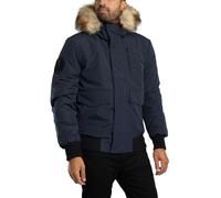 Superdry de los hombres Chaqueta bomber acolchada con capucha Everest, Azul
