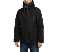 Superdry de los hombres Chaqueta cortavientos con capucha Ultimate EMB, Negro