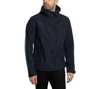 Superdry de los hombres Chaqueta Trekker Soft Shell con capucha, Azul