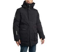 Superdry de los hombres Parka acolchada City, Negro