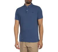 Superdry de los hombres Polo clásico Piqué, Azul