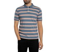 Superdry de los hombres Polo de rayas vintage, Azul