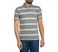 Superdry de los hombres Polo de rayas vintage, Gris