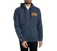 Superdry de los hombres Sudadera con capucha y cremallera con logotipo vintage,