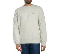 Superdry de los hombres Sudadera con logo básico, Beige