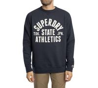 Superdry de los hombres Sudadera deportiva esencial, Azul