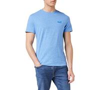 Superdry Essential Logo EMB tee T-Shirt, Fresh Blue Grit, M Men's
