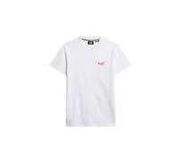 Superdry Essential Logo EMB tee T-Shirt, Optic/Hazard Orange, L Men's