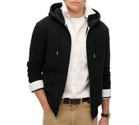 Superdry Essential Logo Zip Hoodie HB Sweater, Black, XL Men's