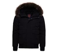 Superdry Everest Bomber Chaqueta, Negro Azabache, XXL para Hombre