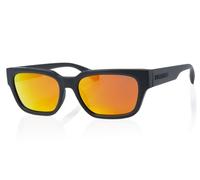 Superdry Gafas de Sol Hombre SDS 5004 104 Negro Mate/Naranja Espejo