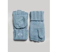 Superdry Guantes Vintage Cable. Azul Única