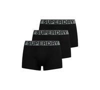Superdry Hombre 3 Pack Trunks, Triple Black/Grey, XXL