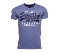 Superdry Hombre Camiseta con Vintage Logo Azul Arenilla Tois S