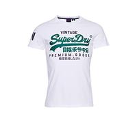 Superdry Hombre Camiseta con Vintage Logo Óptico M