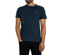 Superdry Hombre Camiseta Essential SDC0 Logo EMB, Deep Sea Blue Marl/Orange, XL