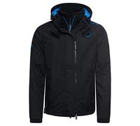 Superdry Hombre Chaqueta Cortavientos Ártica Con Capucha Y Cremallera, Black/Super Denby, XL