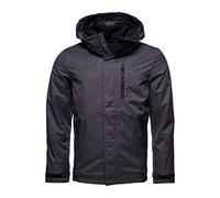 Superdry Hombre Chaqueta Hurricane Jaspeado Negro S