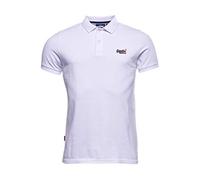 Superdry Hombre Polo clásico de piqué confeccionado en algodón orgánico Óptico XXXL