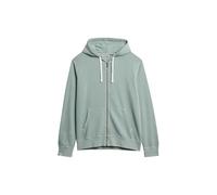 Superdry Hombre Sudadera con Capucha Clásica Y Cremallera Esencial, Silver Pine, L