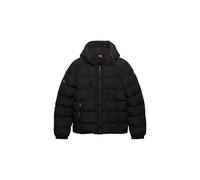 Superdry Hooded Sports Puffer Jacket Anorak, Negro, XL para Hombre