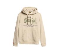 Superdry - Hoodie Logo Vintage Heritage Relaxed - Sweatshirts & Hoodies - Hombre - Beige - S -
