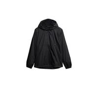 Superdry, JACKET HOODED LOGO WINDBREAKER JACKET, M5012101A, Black, M, HOMBRE