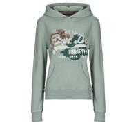 Superdry Jersey TOKYO VINTAGE LOGO HOODIE in Verde FR 36