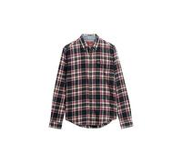 Superdry L/S Cotton Lumberjack Shirt Camiseta, Kansas Check Navy, XXL para Hombre
