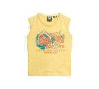 Superdry LA VL Graphic Slim Vest T8-Jersey, Mujer-Ropa de Abrigo, 36