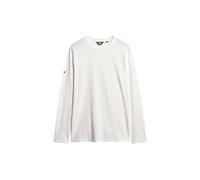 Superdry Long Sleeve Jersey Crew Top Camiseta, Blanco New Chalk White, XL para Hombre