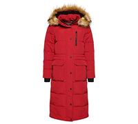 Superdry LONGLINE FAUX FUR EVEREST COAT W5010370A Red talla 10