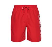 Superdry Mens Code APPLQUE - Pantalones Cortos W2-Swim para Hombre (Talla M), Color Rojo